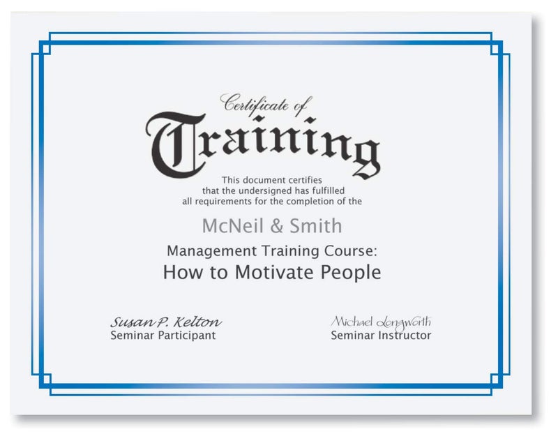 PaperDirect Foil Elegance Specialty Certificates, 50 Sheets of 38lb White Paper, 8Â½" x 11", Double Blue Foil Border, Perfect for Awards, Students, Employees, Volunteers, Course Completion, Diplomas - Image 2